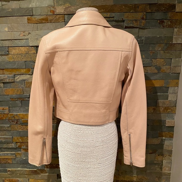 HOST PICK 🌸 T by Alexander Wang Powder Pink Leather Jacket (Multiple sizes) NWT - Picture 5 of 15